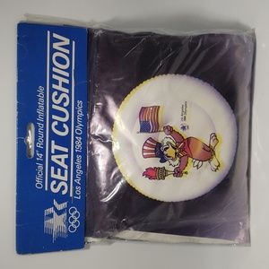 1984 Los Angeles Olympics Official 14" Round Inflatable Seat Cushion (NEW)